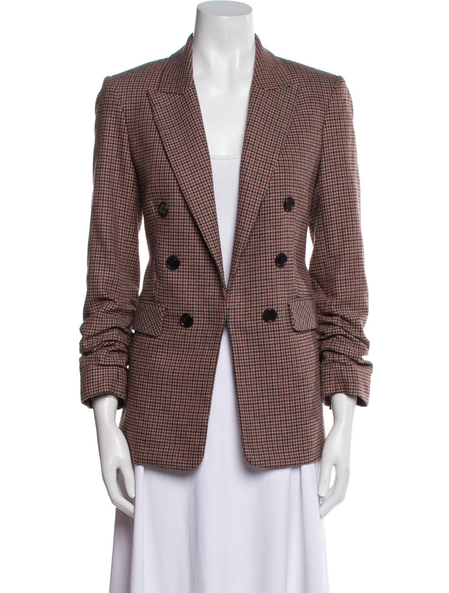 Veronica Beard Plaid Print Blazer
